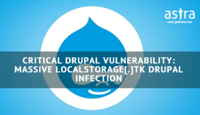 Critical Drupal Vulnerability: Massive localstorage[.]tk Drupal Infection