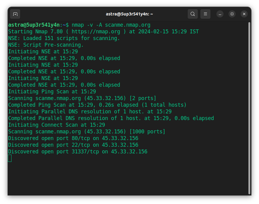 Nmap - leading network penetration testing tool for security analysts