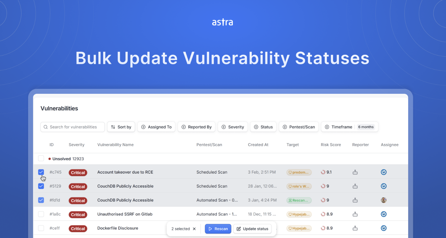astra-bulk-vulnerability-status